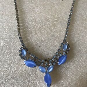 Elegant Blue Gemstone Necklace